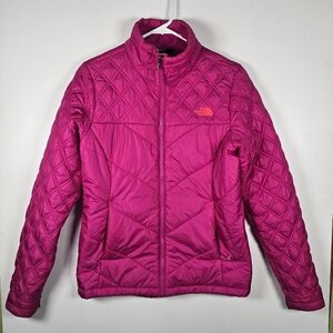 The North Face Womens Fuchsia Quilted Puffer Winter Jacket Size Small